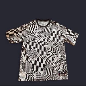 Puma Black and White Geometric Tee